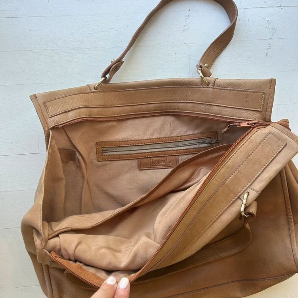 Vintage Leather Bag Brown - Picture 5 of 11
